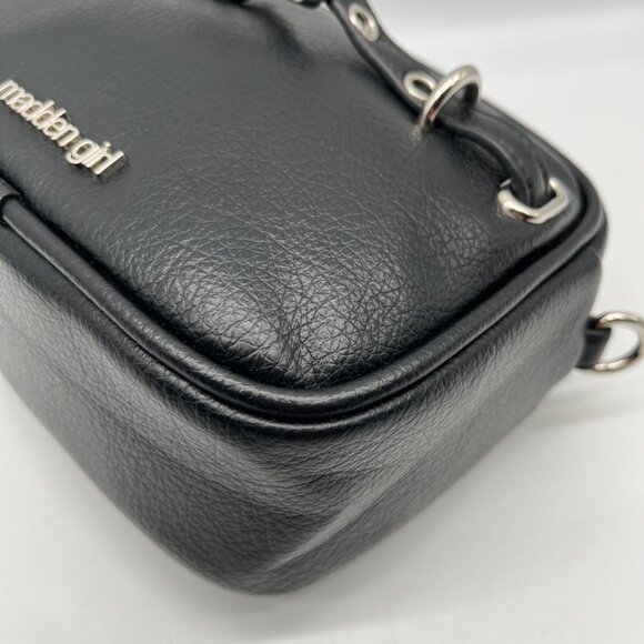 Madden Girl Black Millie Camera Mini Crossbody Bag - Picture 7 of 11